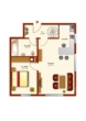 Grundriss EG - Sonnige Erdgeschosswohnung mit Terrasse und Garten in Bad Kohlgrub