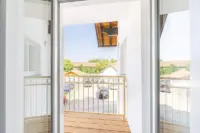 Blick vom Wohnzimmer