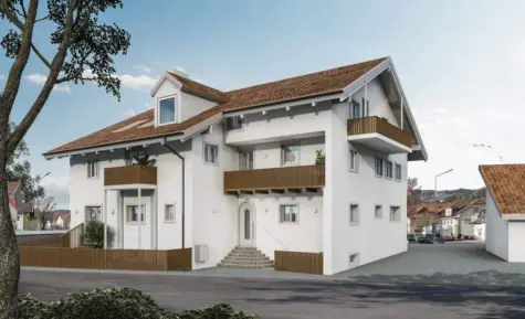 Erstbezug: 2 Zimmer Mietwohnung mit Balkon im 1. OG, 82380 Peißenberg, Wohnung